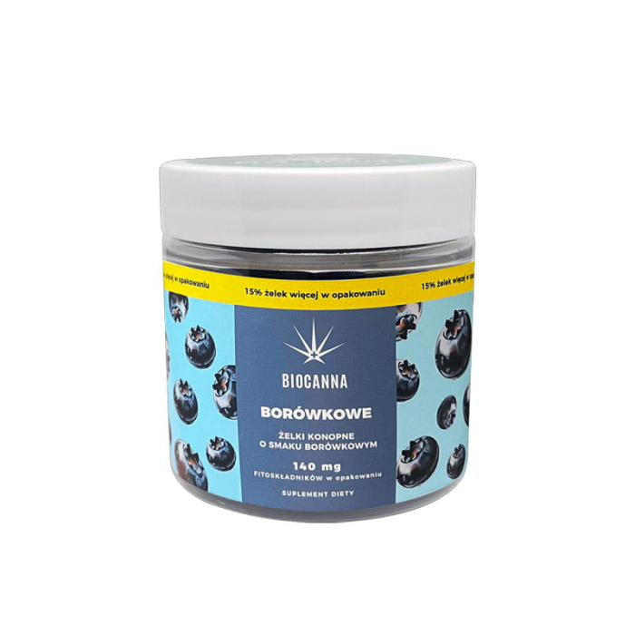 CBD Конопляні желейки BIOCANNA, чорничні